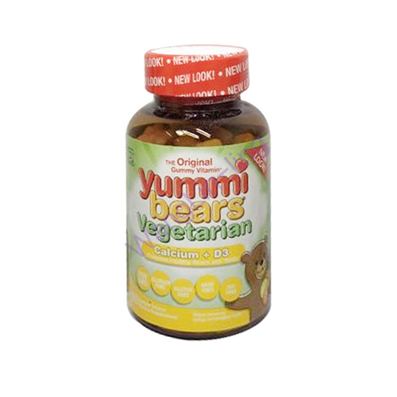 美国 Hero Nutritional Products Yummi Bears 小熊软糖 欧米茄-3 天然水果味 90粒