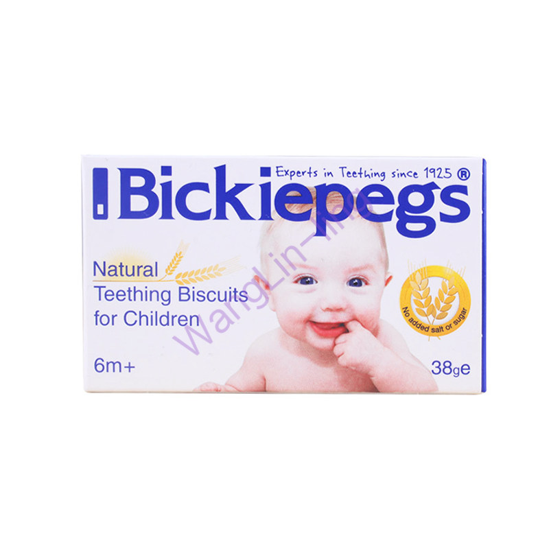 英国 Bickiepegs 婴儿高钙磨牙棒 防吞咽设计 38g