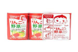 日本 wakodo 和光堂 婴儿电解饮品 苹果+什菜 125ml*3支
