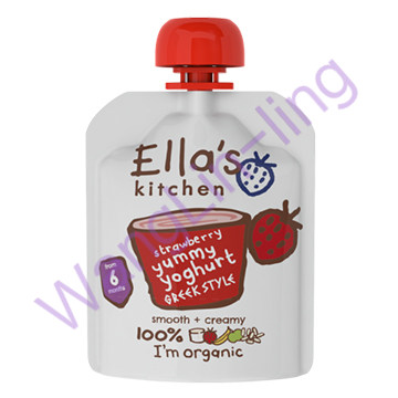 英国 Ella_s Kitchen 埃拉厨房 草莓酸奶 90g 6m+