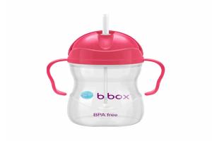 澳洲 BBox 新版防漏重力球吸管杯 红色 240ml 6个月以上宝宝