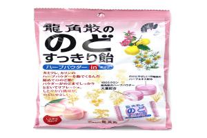 日本 龙角散 薄荷润喉糖 桃子味 80g