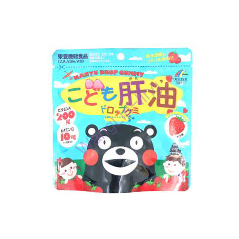 日本 UNIMAT 儿童软糖肝油丸 草莓口味 90粒