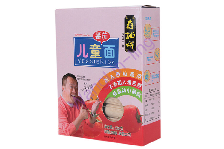 香港 寿桃牌 儿童面条 蕃茄面 260g 婴儿面条辅食 无色素味精