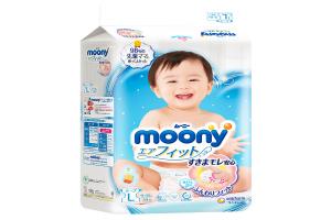 日本 Moony 尤尼佳 纸尿裤 L54