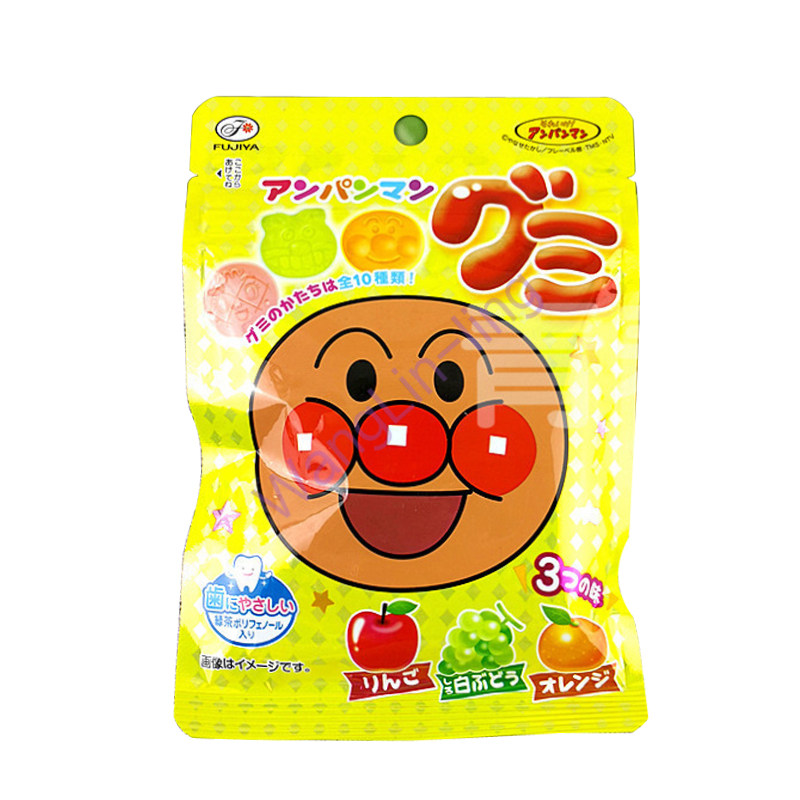 日本 Fujiya 不二家 面包超人形状什果味软糖 50g