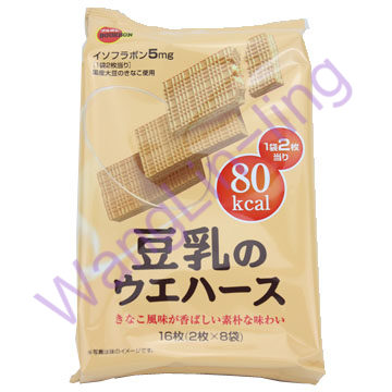 日本 bourbon 布尔本 豆乳威化饼干 107g 16枚