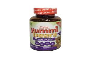 美国 Hero Nutritional Products Yummi Bears 小熊软糖 欧米茄-3+DHA 天然水果味 90粒