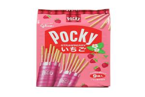 日本 Glico 固力果 POCKY 草莓饼干棒 9小袋
