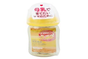 日本 Pigeon 贝亲 母乳实感宽口 PPSU奶瓶 橙色 160ml 新生儿用