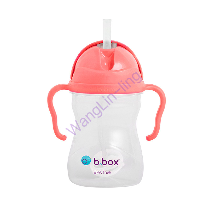 澳洲 BBox 新版防漏重力球吸管杯 西瓜红色 240ml 6个月以上宝宝