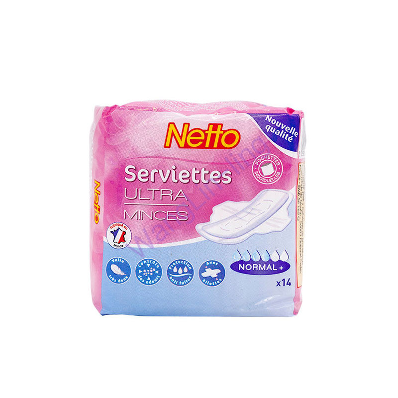 法国 Netto 蜜多 超舒适日用卫生巾 14片