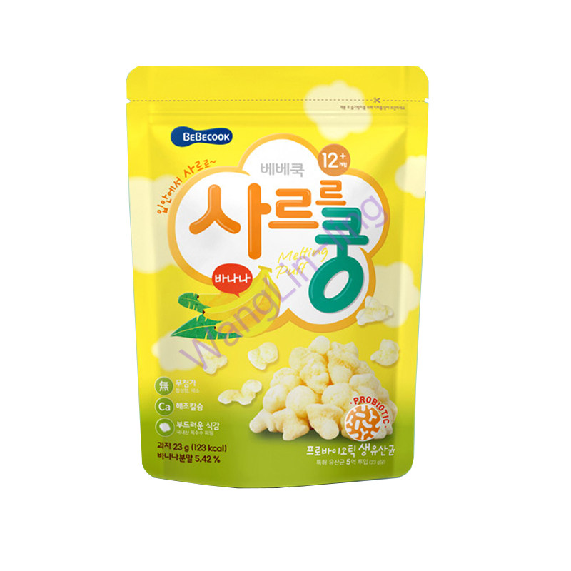 韩国 BebeCook 香蕉味益生菌泡芙 23g 1岁以上
