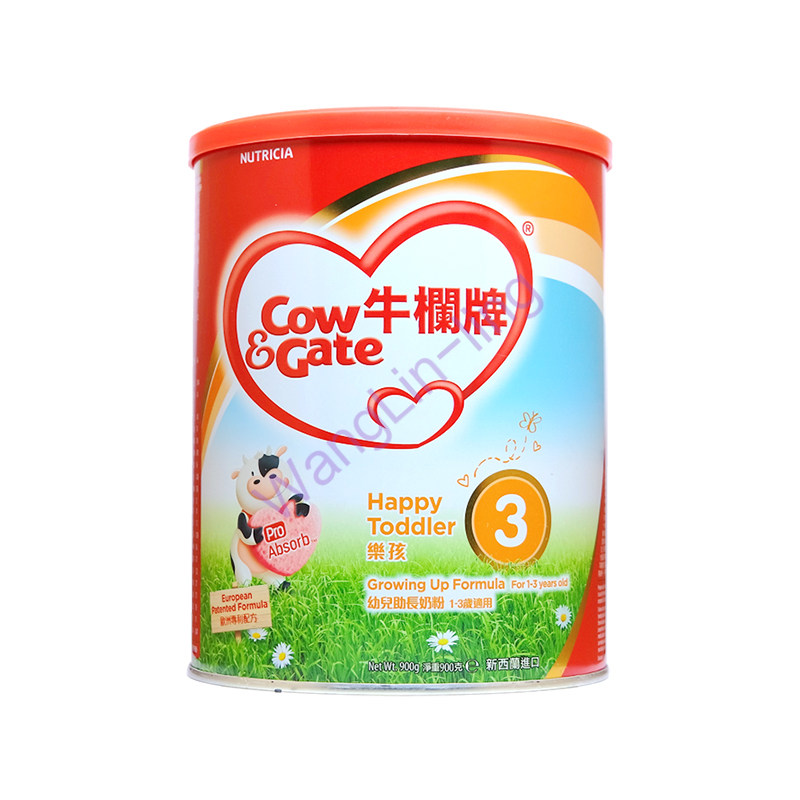 新西兰 Cow_Gate 牛栏牌 奶粉 3段900g 适合1y+的宝宝