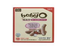 韩国 BabyO 有机营养脆米条 (草莓奶酪+维他命C) 7个月以上 25g