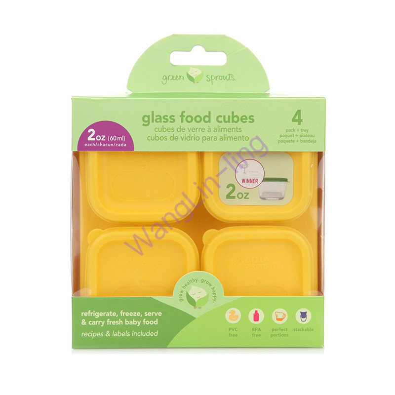 美国 Green Sprouts 小绿芽 食物储存盒 黄色 60ml*4