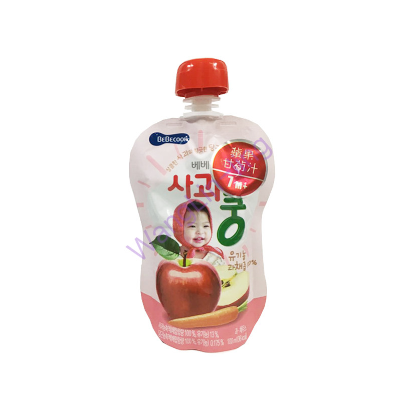 韩国 BebeCook 苹果胡萝卜果汁 100ml 7个月以上