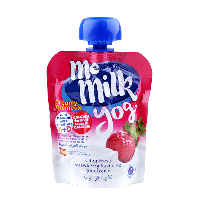 西班牙 Me milk 吸吸乐 草莓味 常温婴幼儿酸奶吸吸乐 整箱 （90g*18袋）