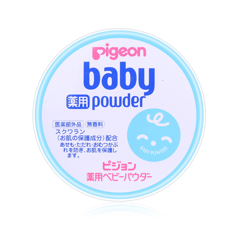 日本 Pigeon 贝亲 婴儿爽身粉 蓝色 150g