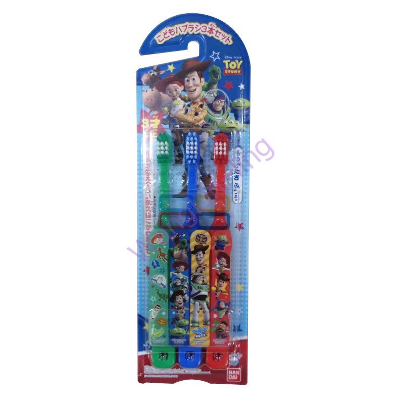 日本 Bandai Toy Story 小童牙刷 3支 3岁以上