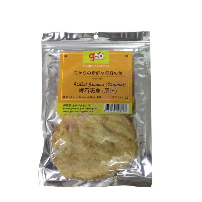 泰国 GEO 烤石班鱼片 原味 65g