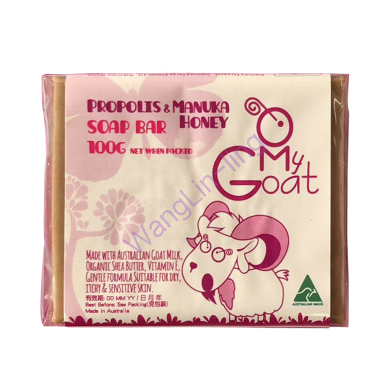 澳洲 O! My goat 有机麦芦卡蜂蜜蜂胶防敏羊奶香皂 100g