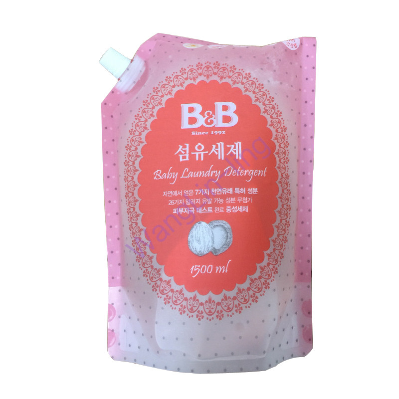 韩国 B B 保宁 婴儿香草味洗衣液替换装 1500ml