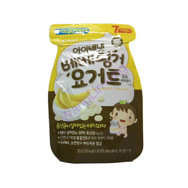 韩国 Ivenet 艾唯倪 贝贝酸奶溶豆 香蕉味 20g