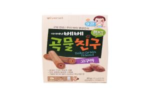 韩国 Ivenet 艾唯倪 婴儿糙米手指饼 甜薯味 40g