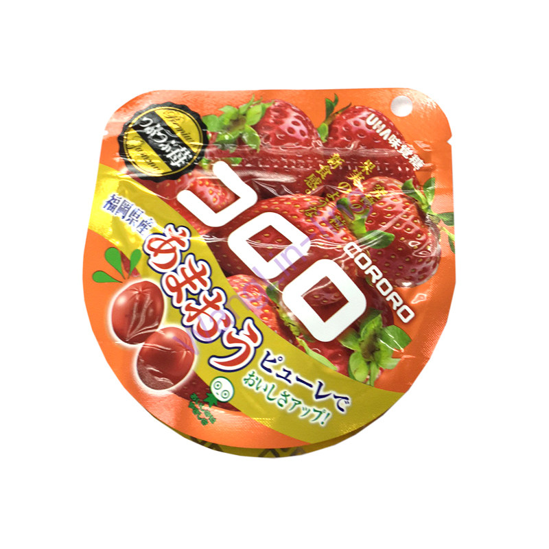 日本 UHA 悠哈 100%果汁包裹软糖 草莓味 40g