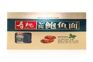 香港 寿桃牌 礼盒装鲍鱼面 12个装 684g 144g酱包
