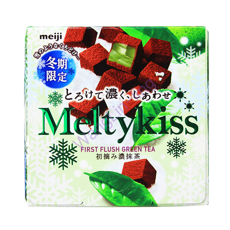日本 meiji 明治 雪吻巧克力 抹茶味