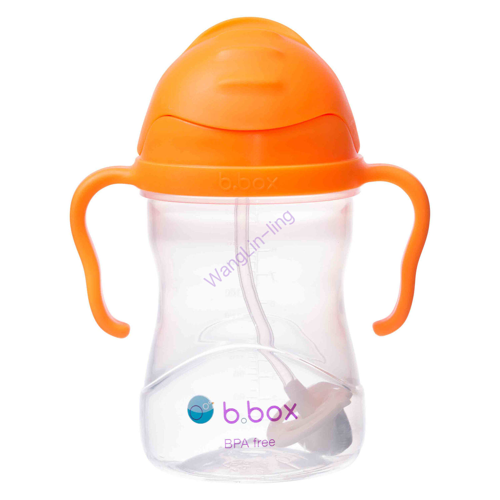 澳洲 BBox 新版防漏重力球吸管杯 橙色 240ml 6个月以上宝宝