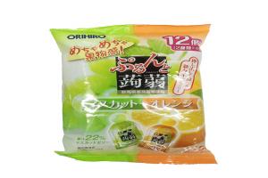 日本 Orihiro 蒟蒻果冻 青葡萄+橙味 12个装