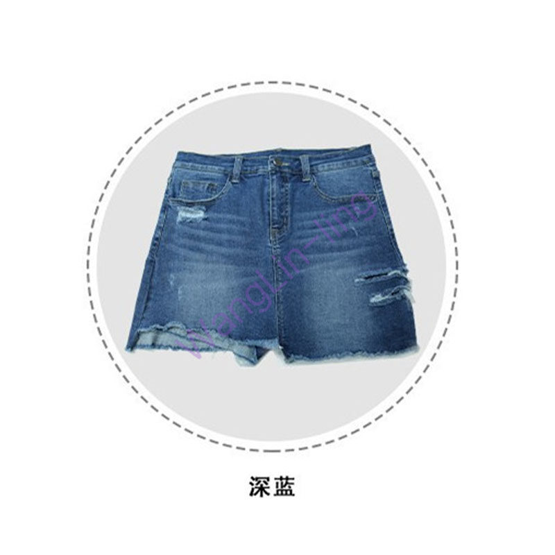韩国 SP68 牛仔短裤 深蓝色 均码