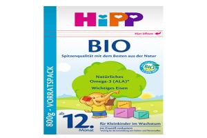 【新旧混发】德国 Hipp 喜宝 Bio有机奶粉 12+ 800g 适合12个月的宝宝