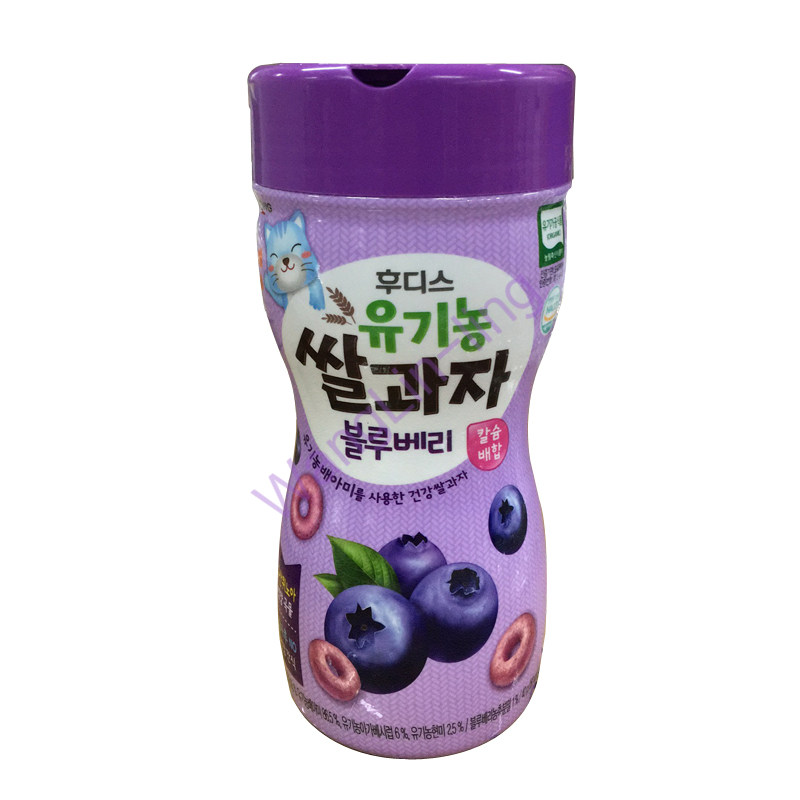 韩国 Ildong 日东 有机小米泡芙(蓝莓味) 40g