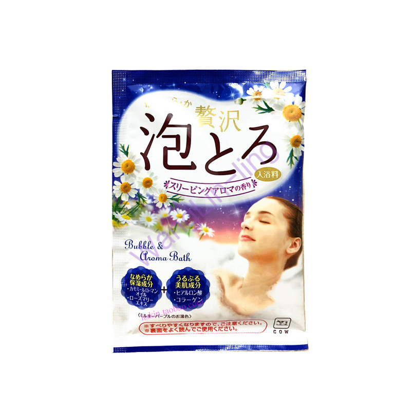 日本 COW 牛乳石碱 牛奶莲花蜂蜜香美白保湿泡泡入浴剂 30g