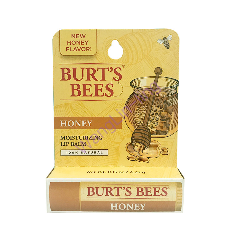 美国 Burts Bees 小蜜蜂 蜂蜜天然护唇膏 4.25g