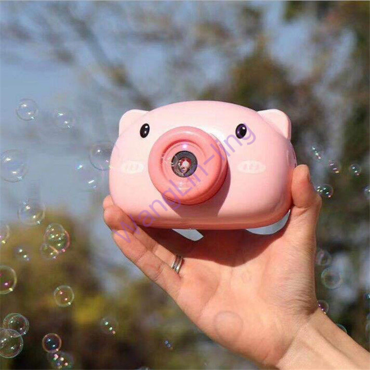 网红猪猪泡泡机相机造型玩具
