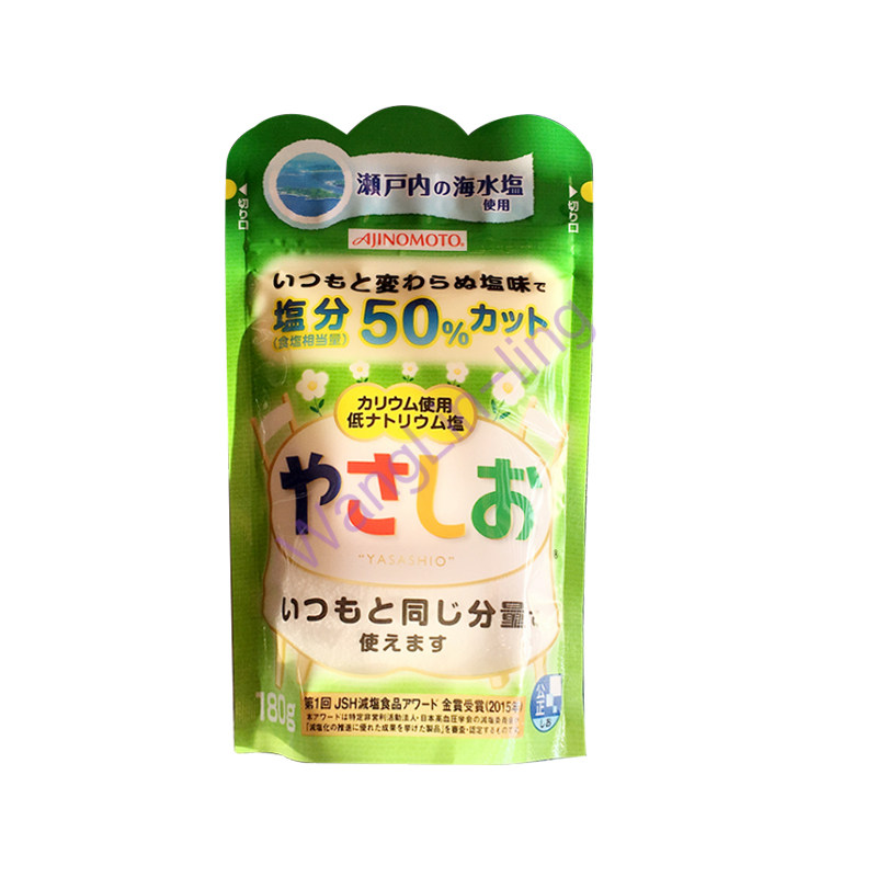 日本 Ajinomoto 味之素 婴儿健康盐 BB盐 减盐50% 补充装 180g