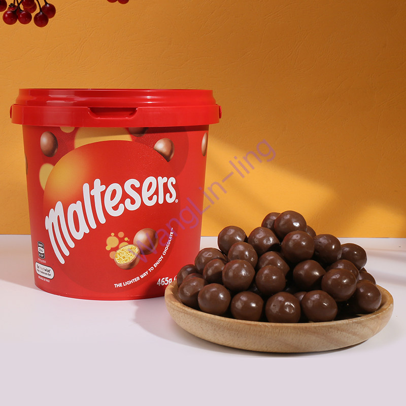 【原箱6桶】澳洲 Maltesers 麦丽素 巧克力桶装 465g*6