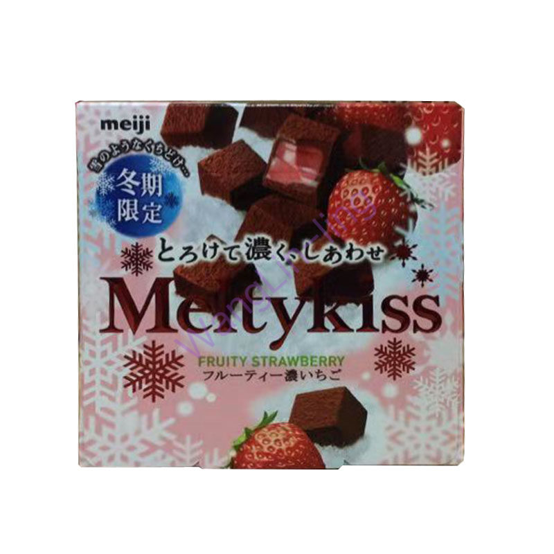 日本 meiji 明治  雪吻巧克力 草莓味