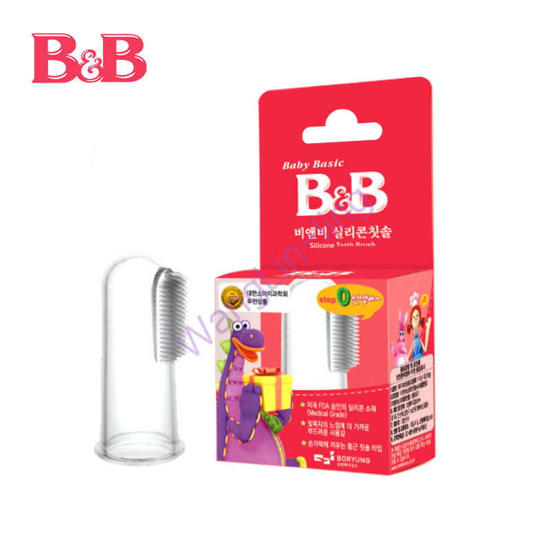 韩国 B B 硅胶手指牙刷 1件装