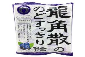 日本 龙角散 薄荷润喉糖 蓝莓味 75g