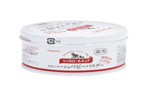 日本 wakodo 和光堂 婴儿敏感肌药用爽身粉罐装 附粉扑 140g