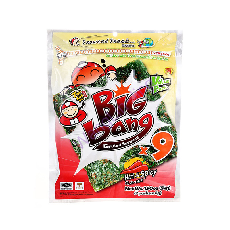 泰国 big bag 小老板 超大片辣味海苔紫菜片 9片/袋