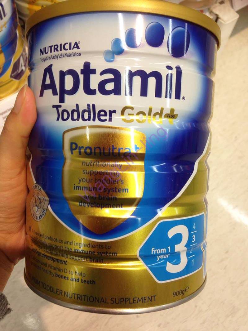 澳洲 Aptamil 爱他美 金装3段奶粉 900g 适合12-36个月的宝宝