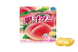 日本 Meiji 明治 果汁软糖 白桃味 51g