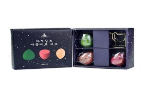 韩国 AMORTALS 尔木萄 海绵美妆蛋粉扑 3件+1支架套盒